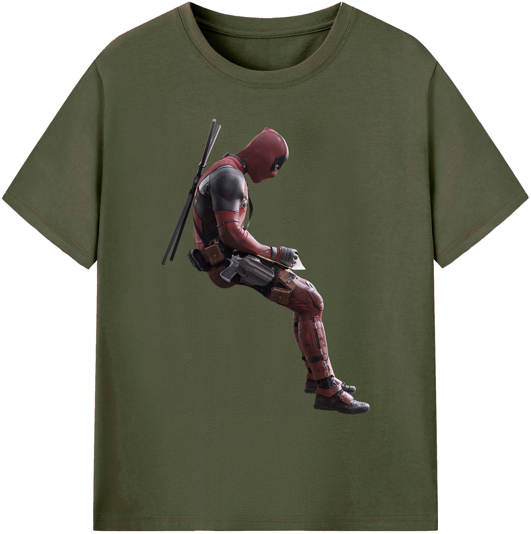 （画像用） Deadpool デッドプール 綿100％ メンズ半袖Tシャツ｜肌触りやわらか＆通気性